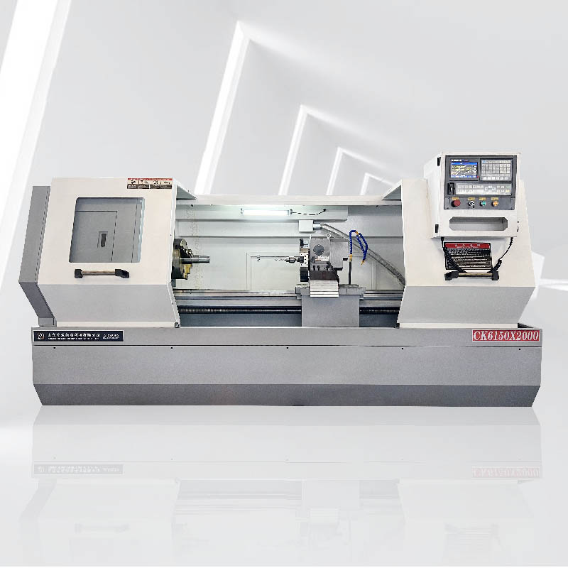 مخرطة CNC طراز CK6150×2000 | مركز خراطة أفقي للخدمة الشاقة مخصص لتشغيل الأعمدة الطويلة