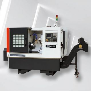 مخرطة CNC ذات السرير المائل للمعادن TCK6350