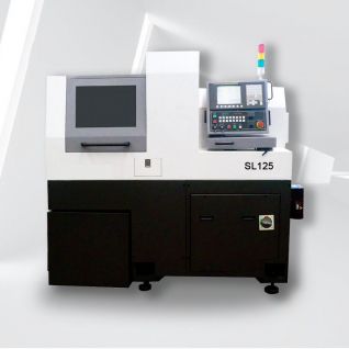 مخرطة CNC سويسرية الطراز SL125 | مركز خراطة عالي الدقة برأس غراب متحرك